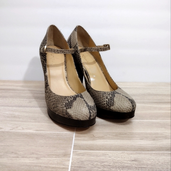 Cole Haan Women's Heels Snake Skin‎ Strappy Size 8.5B - Picture 2 of 6
